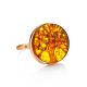 The Tree Of Life Ring Made With Amber and Gold-Plated Silver, Ring Size: 13 / 22, image , picture 5