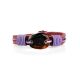 Leather Tie Bracelet With Cognac Amber The Copacabana, image , picture 3