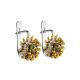 Chic Silver Amber Earrings The Barbados, image , picture 3