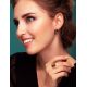 Gold-Plated Earrings With Green Amber The Astrid, image , picture 3