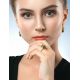 Gold-Plated Earrings With Green Amber The Napoli, image , picture 3