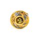 Adjustable Gold-Plated Ring With Green Amber The Aida, Ring Size: Adjustable, image , picture 4