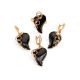 Black Synthetic Onyx Ring In Gold The Serenade, Ring Size: Adjustable, image , picture 4