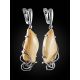 Handcrafted Silver Dangles With Mammoth Tusk The Era, image , picture 3