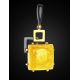 Bold Gold Plated Amber Pendant The Picasso, image , picture 2