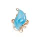 Gold Plated Silver Cocktail Ring With Chalcedony The Serenade, Ring Size: Adjustable, image , picture 3