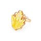 Adjustable Amber Ring In Gold The Canada, Ring Size: Adjustable, image , picture 3