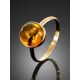 Baltic Amber Ring With Fly Inclusion The Clio, Ring Size: 6 / 16.5, image , picture 2