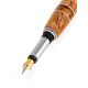 Handmade Birch Wood Fountain Pen With Cognac Amber The Indonesia, image , picture 3