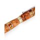 Handmade Birch Wood Fountain Pen With Cognac Amber The Indonesia, image , picture 5