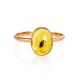 Amber Ring In Gold With Inclusion The Clio, Ring Size: 8 / 18, image , picture 4