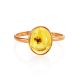Amber Ring In Gold With Inclusion The Clio, Ring Size: 7 / 17.5, image , picture 3
