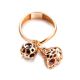 Dangle Amber Ring In Gold-Plated Silver The Geneva, Ring Size: 6.5 / 17, image , picture 3