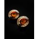 Amber Earrings In Gold-Plated Silver The Ellas, image , picture 2