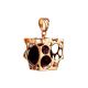 Gold-Plated Pendant With Cherry Amber The Geneva, image , picture 3