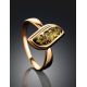 Green Amber Golden Ring, Ring Size: 8.5 / 18.5, image , picture 2