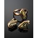 Green Amber Golden Ring, Ring Size: 8.5 / 18.5, image , picture 5