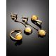 Gold-Plated Ring With Butterscotch Amber The Sphere, Ring Size: 11.5 / 21, image , picture 5
