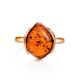 Amber Silver Ring In Gold-Plated Silver The Cat's Eye, Ring Size: 5.5 / 16, image , picture 5
