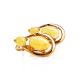 Butterscotch​ Amber Earrings In Gold-Plated Silver The Prussia, image , picture 5