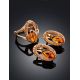Amber Ring In Gold With Crystals The Raphael, Ring Size: 12 / 21.5, image , picture 5