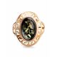 Golden Ring With Green Amber The Ellas, Ring Size: 9 / 19, image , picture 3