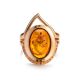 Cocktail Amber Ring In Gold With Crystals The Raphael, Ring Size: 4 / 15, image , picture 5
