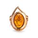 Cocktail Amber Ring In Gold With Crystals The Raphael, Ring Size: 8 / 18, image , picture 5