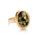 Adjustable Amber Ring In Gold-Plated Silver The Goji, Ring Size: Adjustable, image , picture 3