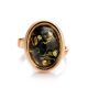 Adjustable Amber Ring In Gold-Plated Silver The Goji, Ring Size: Adjustable, image , picture 4