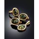 Adjustable Amber Ring In Gold-Plated Silver The Goji, Ring Size: Adjustable, image , picture 6