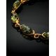 Link Amber Bracelet In Gold Plated Silver The Petal, image , picture 2