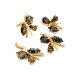 Bold Gold-Plated Ring With Green Amber The Verbena, Ring Size: 11.5 / 21, image , picture 5