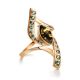 Amber Ring In Gold With Crystals The Raphael, Ring Size: 8.5 / 18.5, image , picture 4