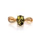 Amber Ring In Gold With Green Crystals The Raphael, Ring Size: 13 / 22, image , picture 4