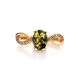 Amber Ring In Gold With Green Crystals The Raphael, Ring Size: 5.5 / 16, image , picture 4