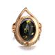Golden Amber Ring With Green Crystals The Raphael, Ring Size: 12 / 21.5, image , picture 4