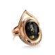 Golden Amber Ring With Green Crystals The Raphael, Ring Size: 8 / 18, image , picture 3