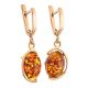 Amber Earrings In Gold-Plated Silver The Vivaldi, image , picture 4