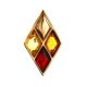 Geometric Multicolor Amber Pendant The Colombina, image 