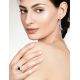 Gold-Plated Ring With Cherry Amber The Geneva, Ring Size: 8 / 18, image , picture 5
