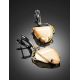 Amazing Gold-Plated Earrings With Genuine Mammoth Tusk The Era, image , picture 2