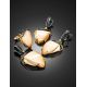 Amazing Gold-Plated Earrings With Genuine Mammoth Tusk The Era, image , picture 4