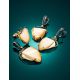 Amazing Gold-Plated Earrings With Genuine Mammoth Tusk The Era, image , picture 3