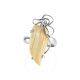 Bold Silver Cocktail Ring With Mammoth Tusk The Era, Ring Size: Adjustable, image , picture 3