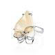 Handcrafted Silver Adjustable Ring With Mammoth Tusk The Era, Ring Size: Adjustable, image , picture 3