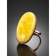 Amazing Golden Ring With Cloudy Amber, Ring Size: 9.5 / 19.5, image , picture 2