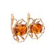 Floral Amber Earrings In Gold-Plated Earrings The Daisy, image , picture 3