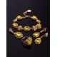 Romantic Glamour Amber Ring In Gold-Plated Sterling Silver The Luxor, Ring Size: 11 / 20.5, image , picture 7