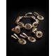 Gold-Plated Link Bracelet With Green Amber The Ellas, image , picture 4